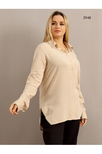 Класична сорочка бежевого кольору