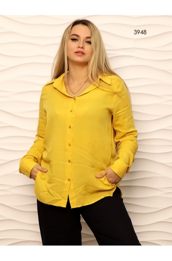 Класична сорочка гірчичного кольору