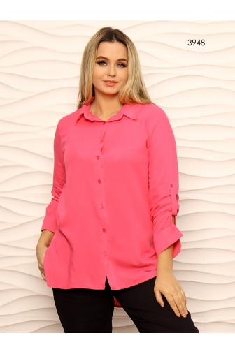 Класична сорочка малинового кольору 